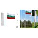 Бюджетен сглобяем алуминиев пилон със знаме на България Бюджетен сглобяем алуминиев пилон със знаме на България